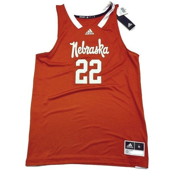 Adidas NCAA Nebraska Cornhuskers Swingman Basketball Jersey #22 Mens Size M Red - Picture 2 of 9